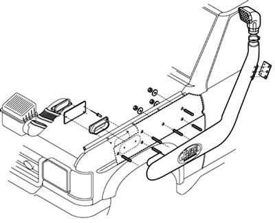 FF003492 - Snorkel - Land Rover Discovery Series II