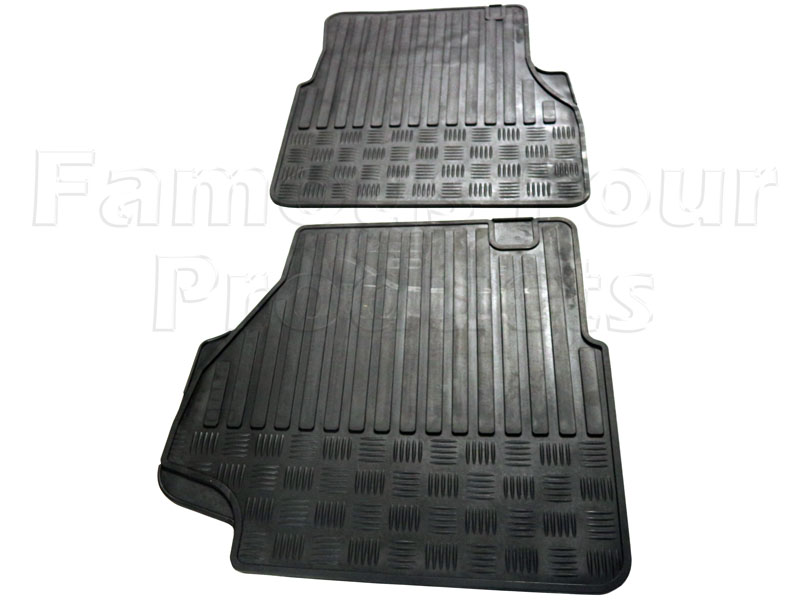 FF003529 - Front Footwell Rubber Floor Mats - Land Rover 90/110 & Defender