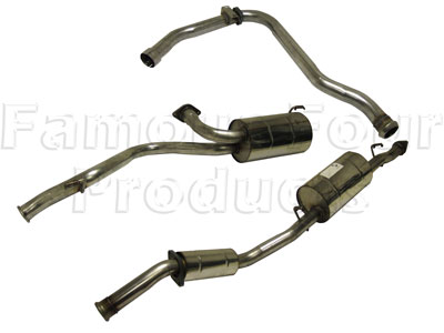 FF003573 - Stainless Exhaust System - Land Rover 90/110 & Defender