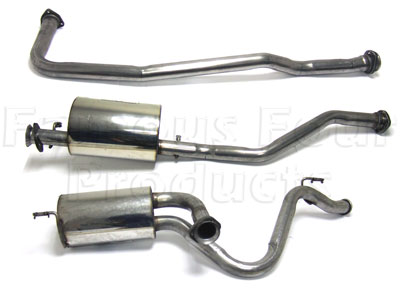 Stainless Exhaust System - Land Rover 90/110 and Defender - Full Exhaust Systems