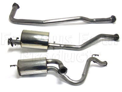 FF003574 - Stainless Exhaust System - Land Rover 90/110 & Defender