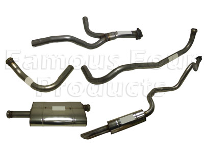 Stainless Exhaust System - Standard - Classic Range Rover 1970-85 Models - Exhaust