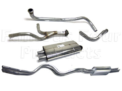 FF003580 - Stainless Exhaust System - Standard - Classic Range Rover 1970-85 Models