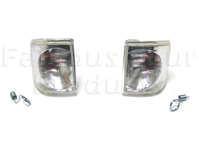 WHITE LIGHT Front Indicator Conversion Kit - Land Rover Discovery 1994-98 - Accessories