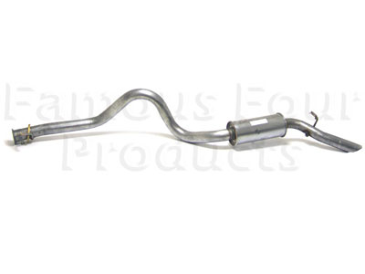 Mild Steel Rear Silencer & Tailpipe - Land Rover 90/110 & Defender (L316) - Individual Exhaust Parts