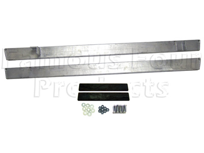 Galvanised Series IIA/III Rock Sliders - Series IIA and III Land Rover 