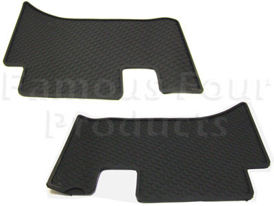 Rubber Footwell Floor Mats - Range Rover Second Generation 1995-2002 Models (P38A) - Accessories