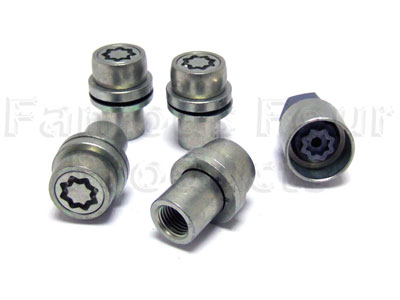 Locking Wheel Nut Kit for 4 Alloy Wheels Only - Land Rover Discovery Series II - Accessories