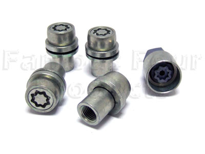 Locking Wheel Nut Kit for 4 Alloy Wheels Only - Range Rover Second Generation 1995-2002 Models (P38A) - Accessories