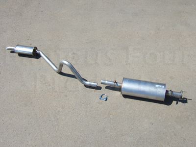 Centre & Rear Silencer Assembly - Land Rover Discovery 1989-94 - Exhaust