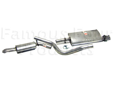 Centre & Rear Silencer Assembly - Land Rover Discovery 1989-94 - Exhaust