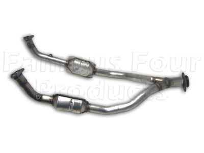 Downpipe, Catalyst  & Y-Piece Kit - Land Rover Discovery 1995-98 Models - Exhaust