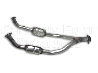 Downpipe, Catalyst  & Y-Piece Kit - Land Rover Discovery 1989-94 - Exhaust