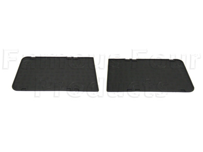 110 Second Row Footwell Rubber Floor Mats - Land Rover 90/110 & Defender (L316) - Interior