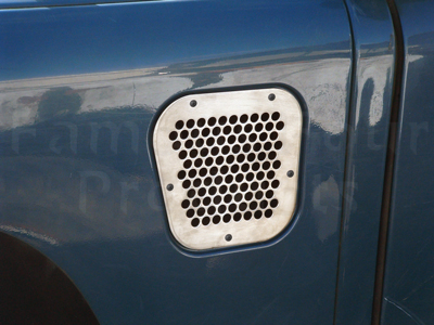 Stainless Steel Wing Side Intake Grille - Land Rover 90/110 & Defender (L316) - Exterior Accessories