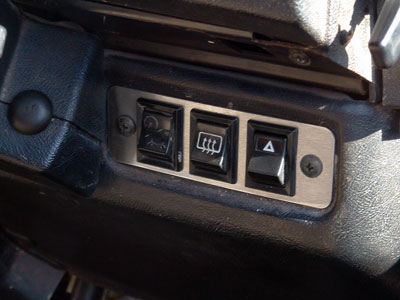 FF004135 - Switch Mounting Panel - Stainless Steel - Land Rover 90/110 & Defender