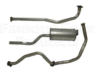 Full Mild Steel Exhaust System - Land Rover Series IIA/III - Exhaust