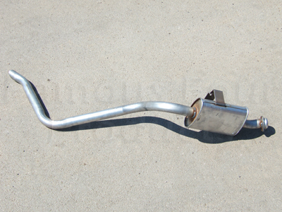 Exhaust Rear Silencer and Tailpipe Assembly - Land Rover Series IIA/III - Exhaust