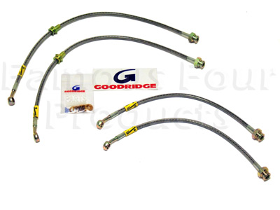 FF004501 - Braided Brake Flexi-Hose Kit - Land Rover Discovery Series II