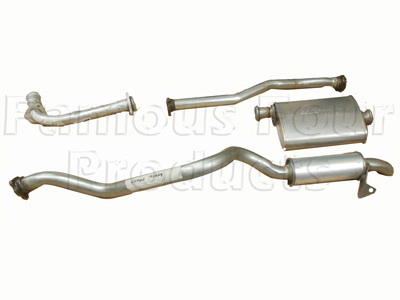 FF004512 - Full Mild Steel Exhaust System - Land Rover 90/110 & Defender