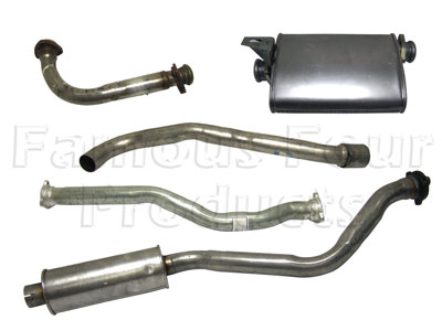 Full Mild Steel Exhaust System - Land Rover 90/110 & Defender (L316) - Full Exhaust Systems