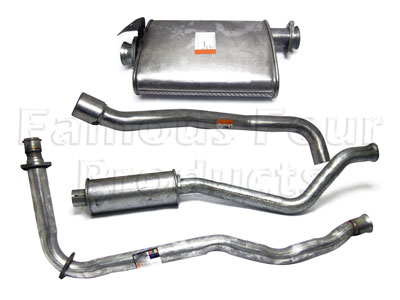 Full Mild Steel Exhaust System - Land Rover 90/110 & Defender (L316) - Full Exhaust Systems