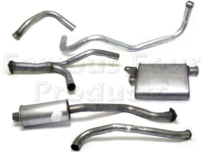 Full Mild Steel Exhaust System - Land Rover 90/110 & Defender (L316) - Full Exhaust Systems