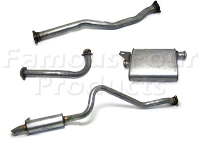 FF004520 - Full Mild Steel Exhaust System - Land Rover 90/110 & Defender