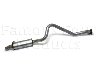 Mild Steel Rear Silencer & Tailpipe Assembly - Land Rover 90/110 & Defender (L316) - Individual Exhaust Parts