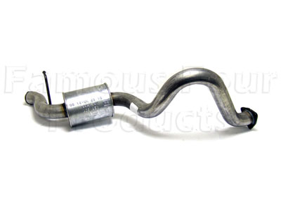 Mild Steel Rear Silencer & Tailpipe - Land Rover 90/110 & Defender (L316) - Individual Exhaust Parts