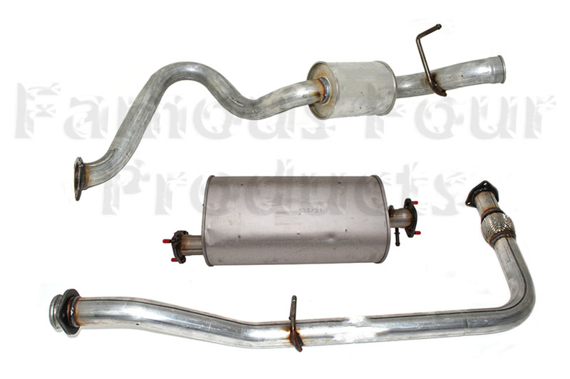 Full Mild Steel Exhaust System - Land Rover 90/110 & Defender (L316) - Full Exhaust Systems