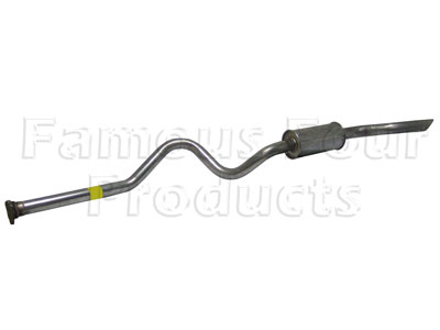 Mild Steel Rear Silencer (Single Can) - Land Rover 90/110 & Defender (L316) - Individual Exhaust Parts