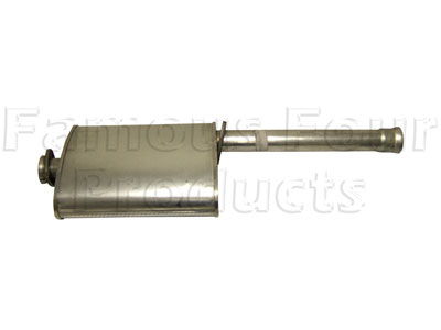 FF004566 - Mild Steel Centre Silencer - Land Rover 90/110 & Defender