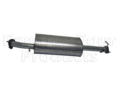 Mild Steel Centre Silencer - Land Rover 90/110 & Defender (L316) - Individual Exhaust Parts