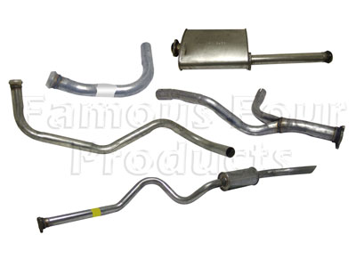 Full Mild Steel Exhaust System - Land Rover 90/110 & Defender (L316) - Full Exhaust Systems