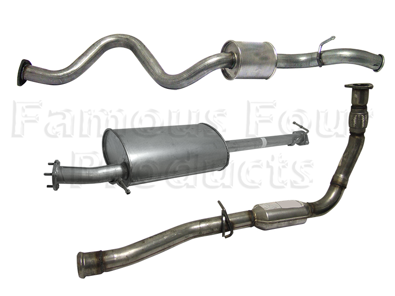 FF004598 - Full Mild Steel Exhaust System - Land Rover 90/110 & Defender