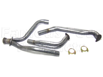 Downpipes and Y-Piece Assembly - Classic Range Rover 1986-95 Models - Exhaust