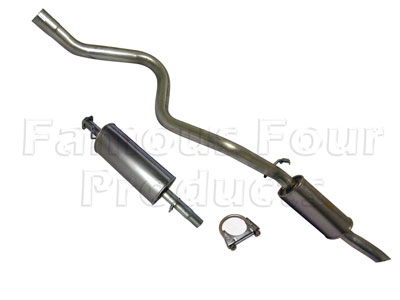 Centre Silencer and Rear Tailpipe Silencer Assembly - Range Rover Classic 1986-95 Models - Exhaust