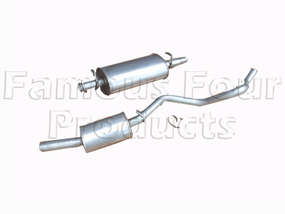 Centre Silencer and Rear Tailpipe Silencer Assembly - Range Rover Classic 1986-95 Models - Exhaust