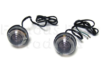 Rear Indicator Lamp Kit - Clear Lenses - Land Rover 90/110 & Defender (L316) - Lighting