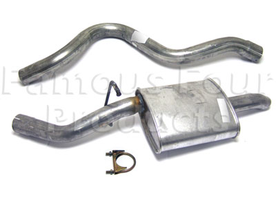 FF004900 - Rear Tailpipe and Silencer Assembly - Classic Range Rover 1986-95 Models