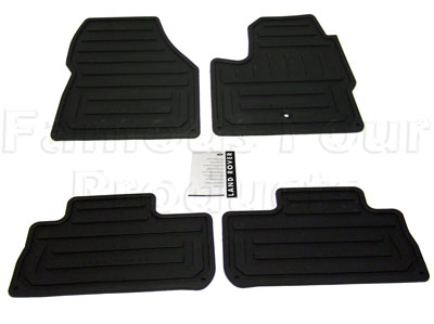 Rubber Footwell Mat Set - Land Rover Freelander 2 (L359) - Interior