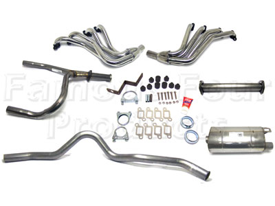 FF005034 - Stainless SPORTS Exhaust System - Land Rover 90/110 & Defender