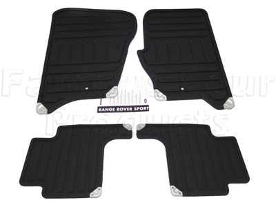 Rubber Footwell Mat Set - Range Rover Sport to 2009 MY (L320) - Accessories