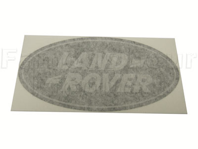 FF005158 - Badge - Oval - Silver on Black - Land Rover 90/110 & Defender