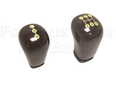 FF005357 - Walnut Gear Knob Set - Manual - Land Rover Discovery Series II