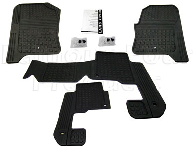 Rubber Footwell Mat Set - Land Rover Discovery 3 (L319) - Interior