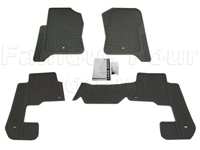 Rubber Footwell Mat Set - Land Rover Discovery 4 (L319) - Interior