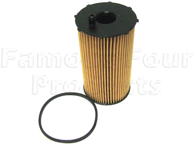 Oil Filter Element - Land Rover Discovery 3 (L319) - 2.7 TDV6 Diesel Engine