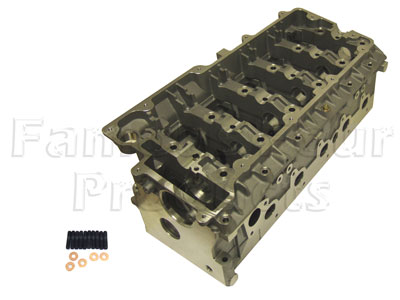 TD5 Cylinder Head - With Valves and Springs Fitted - Land Rover 90/110 & Defender (L316) - Td5 Diesel Engine